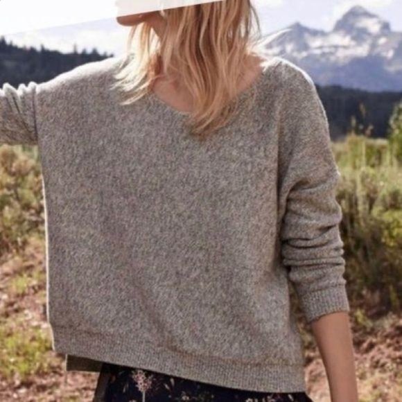 Anthropologie Sweaters - Anthropologie Fairview Oversized Sweater Gray S